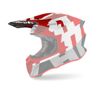 Airoh Helmklep Twist 2.0 Frame - Mat Rood / Wit