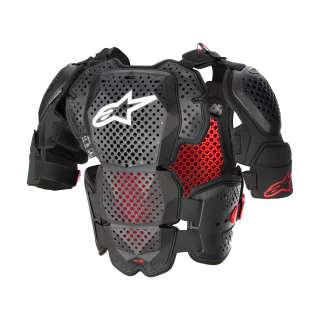 Alpinestars Bodyprotector A-10 V2 Full - Antraciet / Zwart / Rood