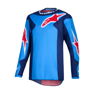 Alpinestars Cross Shirt 2026 Fluid Grid - Blauw / Rood