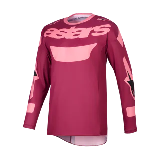 Alpinestars Cross Shirt 2026 Racer Riway - Donker Rood / Coral