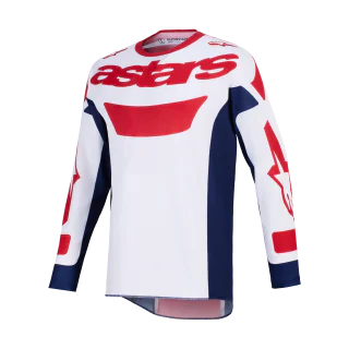 Alpinestars Cross Shirt 2026 Racer Riway - Wit / Blauw / Rood