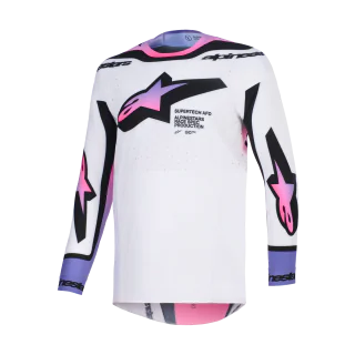 Alpinestars Cross Shirt 2026 Supertech Pro Vista - Wit / Paars / Zwart