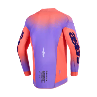 Alpinestars Cross Shirt 2026 Supertech Scenz - Hot Coral / Paars