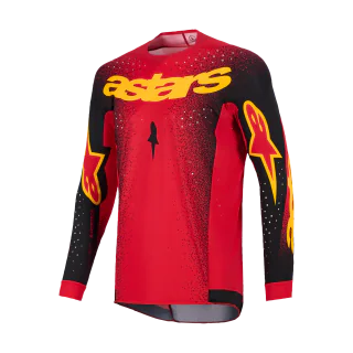 Alpinestars Cross Shirt 2026 Supertech Scenz - Rood / Zwart / Geel