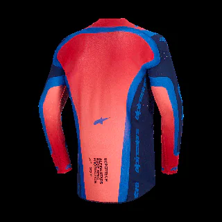 Alpinestars Cross Shirt 2026 Supertech Vista - Donker Navy / Hot Coral / Cobalt