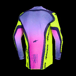 Alpinestars Cross Shirt 2026 Supertech Vista - Geel / Paars / Zwart