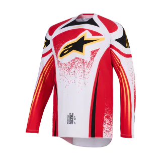 Alpinestars Cross Shirt 2026 Techstar Nomur - Licht Grijs / Rood / Zwart