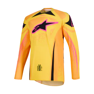Alpinestars Cross Shirt 2026 Techstar Nomur - Oranje / Geel / Roze