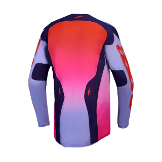 Alpinestars Cross Shirt 2027 Racer Air Hunt - Licht Violet / Deep Purple / Fluo Roze