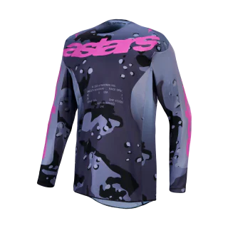 Alpinestars Crosskleding 2027 Racer Lone - Grijs Camo / Paars
