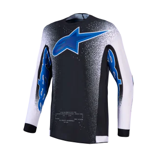Alpinestars Cross Shirt 2027 Supertech AFD Hiten - Zwart / Licht Lilac / Blithe Blauw