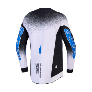 Alpinestars Cross Shirt 2027 Supertech AFD Hiten - Zwart / Licht Lilac / Blithe Blauw