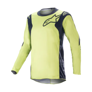 Alpinestars Cross Shirt Racer Hoen - Night Navy / Fluo Groen