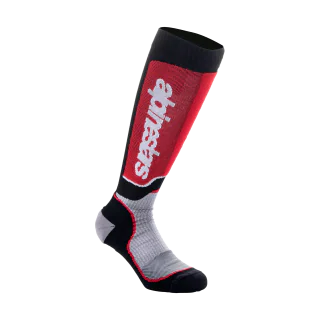 Alpinestars Cross Sokken MX PLUS - Zwart / Grijs / Rood