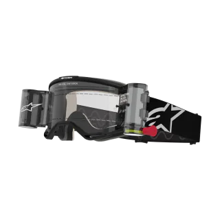 Alpinestars Crossbril Roll-Off Vision 5 Corp - Zwart - Clear Lens