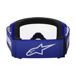 Alpinestars Crossbril Vision 3 Wordmark - Blauw - Clear Lens