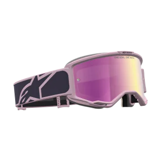 Alpinestars Crossbril Vision 5 Rora - Graystone / Old Roze - Spiegel Roze Lens