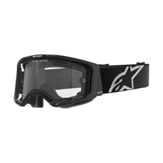 Alpinestars Crossbril Vision 8 Corp - Zwart - Dual Vented Clear Lens