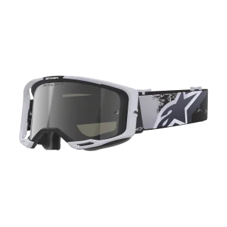 Alpinestars Crossbril Vision 8 Lahnd - Iron / Camo - Spiegel Zilver Lens