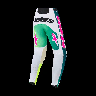 Alpinestars Crossbroek 2026 Racer Portl - Groen / Wit / Zwart