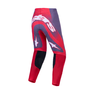 Alpinestars Crossbroek 2027 Supertech AFD Hiten - Graystone / Fluo Rood / Licht Lilac
