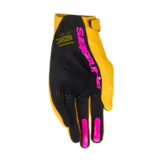 Alpinestars Crosshandschoenen 2026 Supertech - Goud / Zwart / Fluo Roze