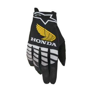 Alpinestars Crosshandschoenen 2027 Radar Honda - Zwart / Grijs / Geel