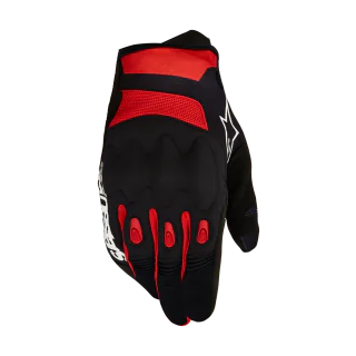 Alpinestars Crosshandschoenen 2027 Techdura - Zwart / Helder Rood