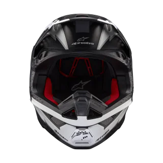 Alpinestars Crosshelm S-M10 Ampress - Mat Zwart / Wit