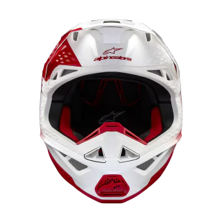 Alpinestars Crosshelm S-M10 Unite - Glans Rood / Wit