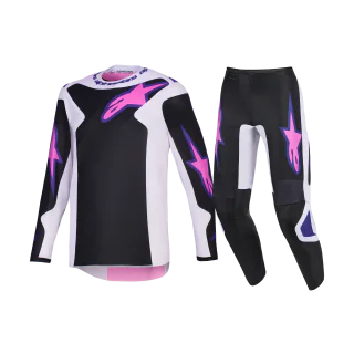 Alpinestars Crosskleding 2026 Fluid Grid - Zwart / Licht Grijs / Paars