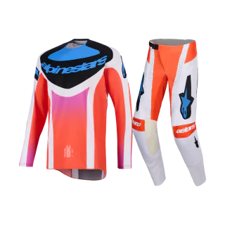 Alpinestars Crosskleding 2026 Techstar Knif - Licht Grijs / Fluo Oranje / Zwart