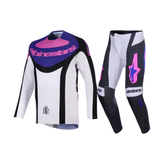 Alpinestars Crosskleding 2026 Techstar Knif - Zwart / Licht Grijs / Paars