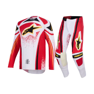 Alpinestars Crosskleding 2026 Techstar Nomur - Licht Grijs / Rood / Zwart