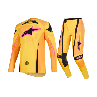 Alpinestars Crosskleding 2026 Techstar Nomur - Oranje / Geel / Roze