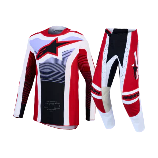 Alpinestars Crosskleding 2027 Techstar Maven - Fire Rood / Wit / Lavender / Zwart