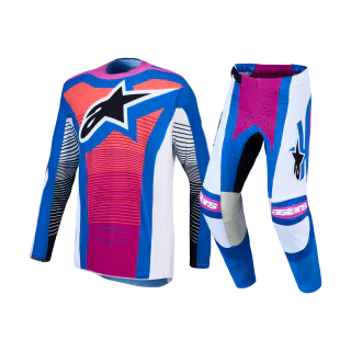 Alpinestars Crosskleding 2027 Techstar Maven - Wit / Hot Coral / Blithe Blauw