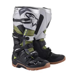 Alpinestars Crosslaarzen Tech 7 Enduro - Zwart / Zilver / Groen