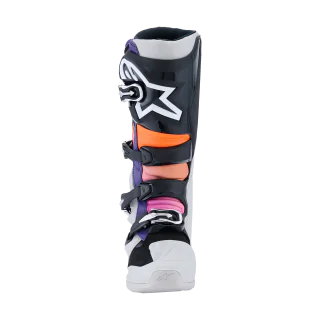Alpinestars Crosslaarzen Tech 7 - Zwart / Licht Grijs / Fluo Oranje / Magenta