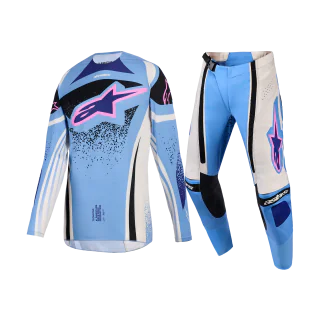 Alpinestars Dames Crosskleding 2026 Techstar Nomur - Licht Blauw / Off Wit / Zwart