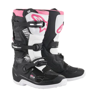 Alpinestars Dames Crosslaarzen Tech 3 Stella - Zwart / Wit / Roze