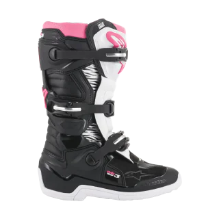 Alpinestars Dames Crosslaarzen Tech 3 Stella - Zwart / Wit / Roze