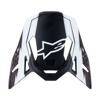 Alpinestars Helmklep S-M10 Ampress - Mat Zwart / Wit