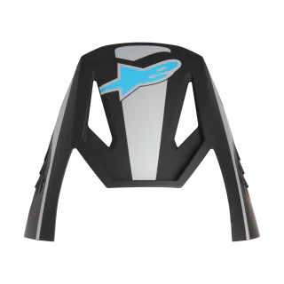 Alpinestars Helmklep S-M3 Heat - Zilver / Blauw / Zwart
