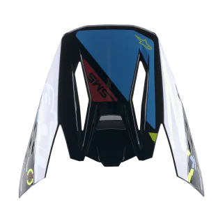 Alpinestars Helmklep S-M5 22.05 Action - Zwart / Cyan / Fluo Geel