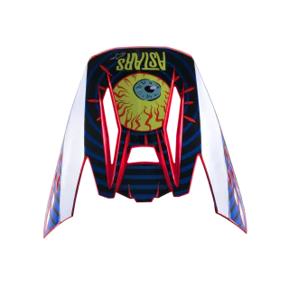 Alpinestars Helmklep S-M5 22.05 Solar Flare - Zwart / Blauw / Fluo Rood
