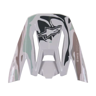 Alpinestars Helmklep S-M5 Mineral - Glans Grijs / Groen