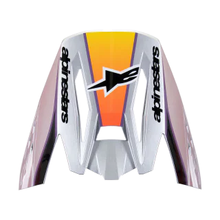 Alpinestars Helmklep S-M5 Sail - Glans Violet / Zwart / Zilver