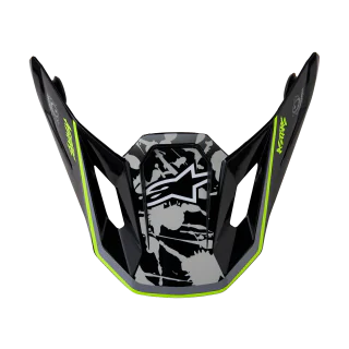 Alpinestars Helmklep S-M7 Blaster - Glans Paars / Roze / Wit