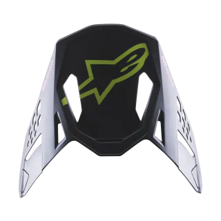 Alpinestars Helmklep S-M8 22.05 Echo - Zwart / Blauw / Fluo Geel